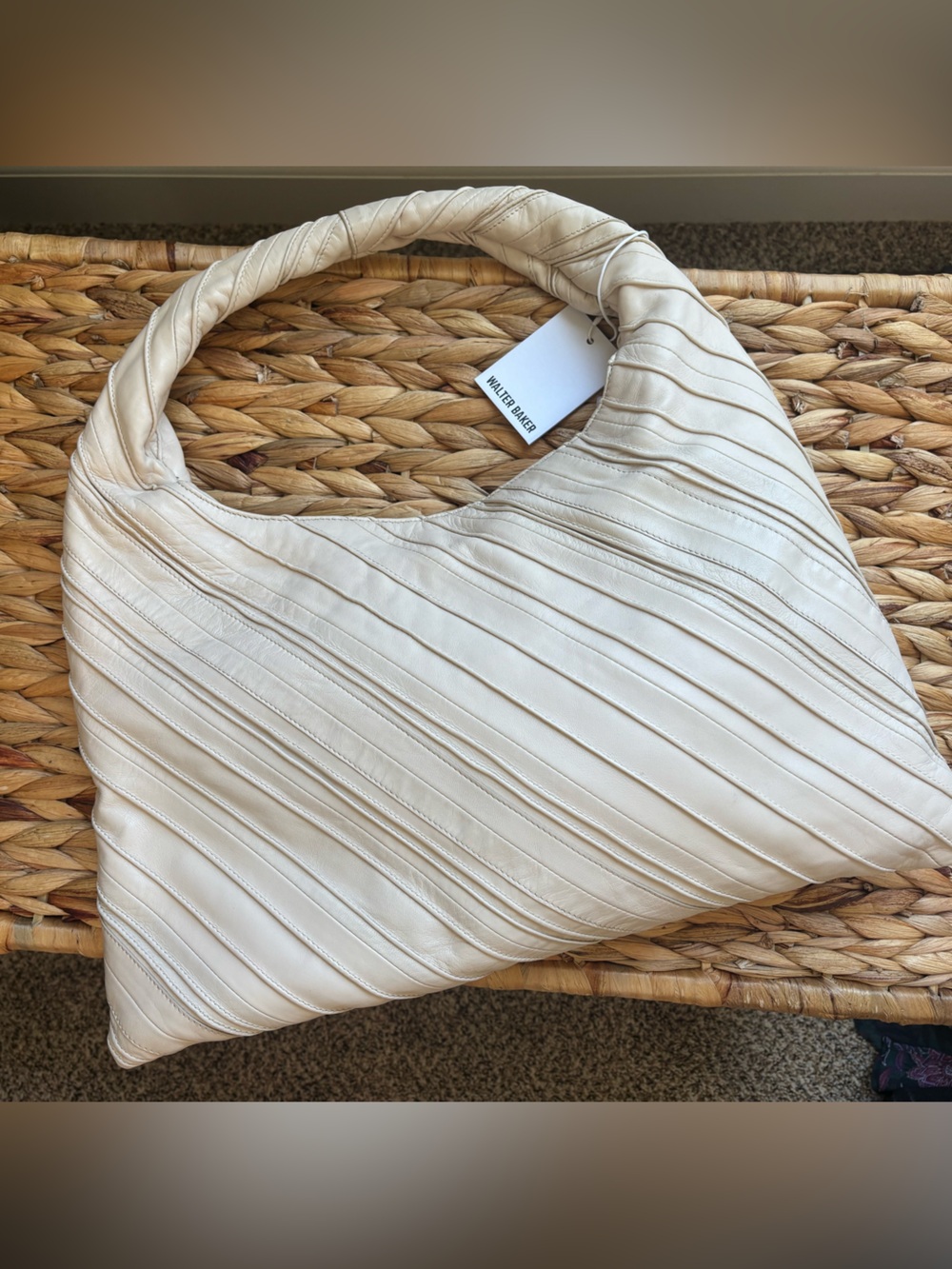 NWT Walter Baker Dakota Shoulder, Oyster Slouch Hobo - Picture 4 of 12